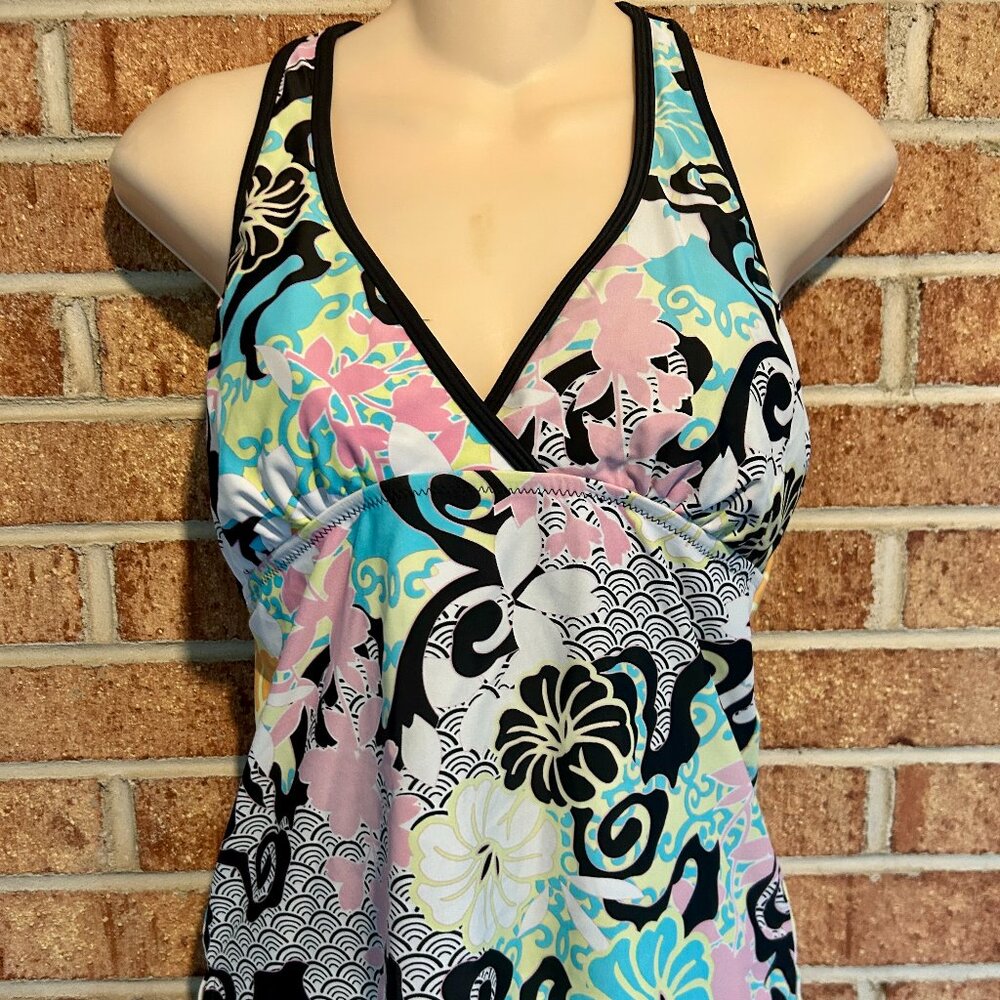 Athleta Swim Racerback Tankini Bathing Suit Top Size Medium
